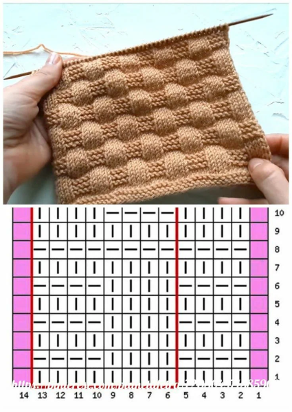 Объемные узоры спицами