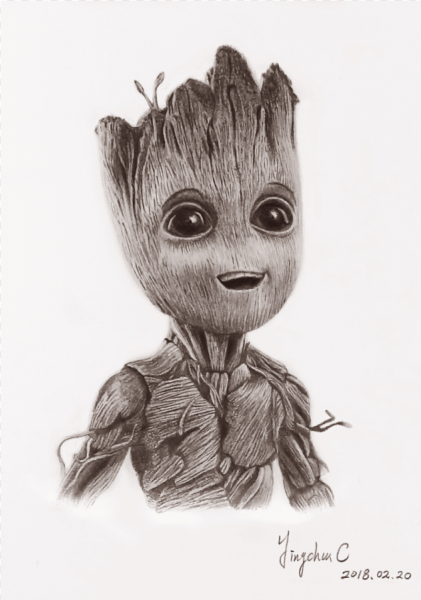 Грут малыш рисунок