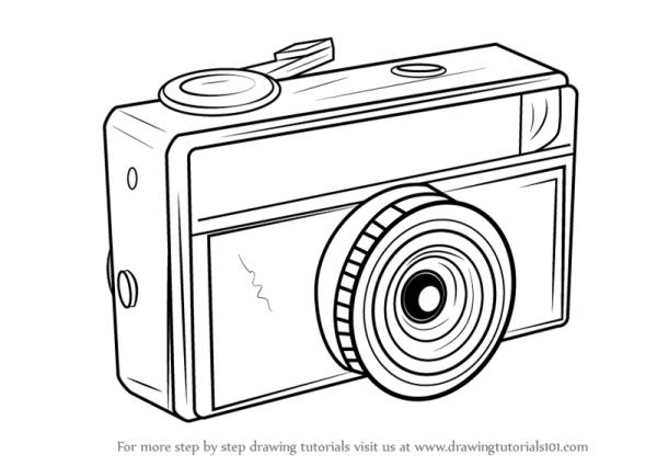 Camera Coloring Page