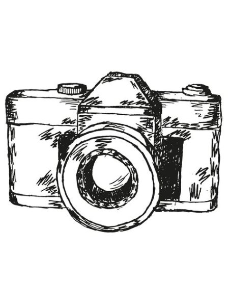 Фотоаппарат рисунок карандашом