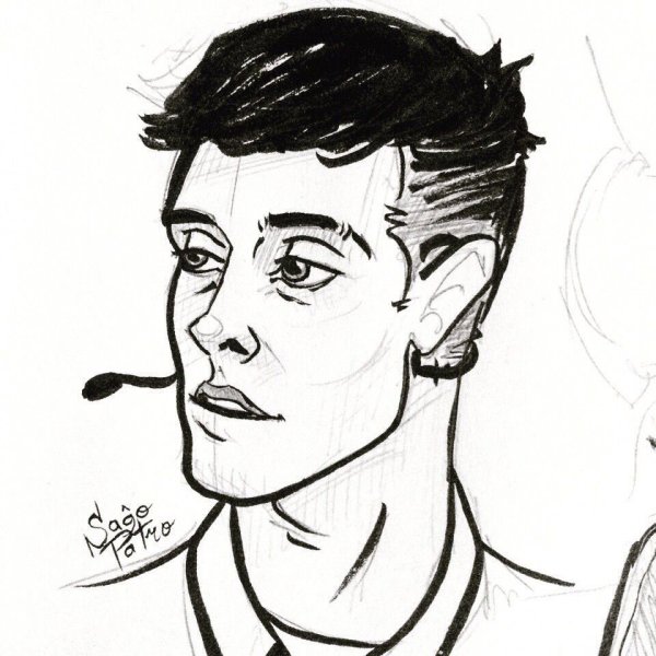 Антон Шастун для срисовки