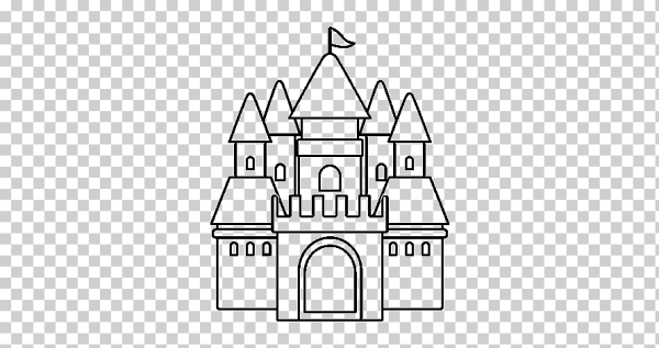Дворец раскраска для детей