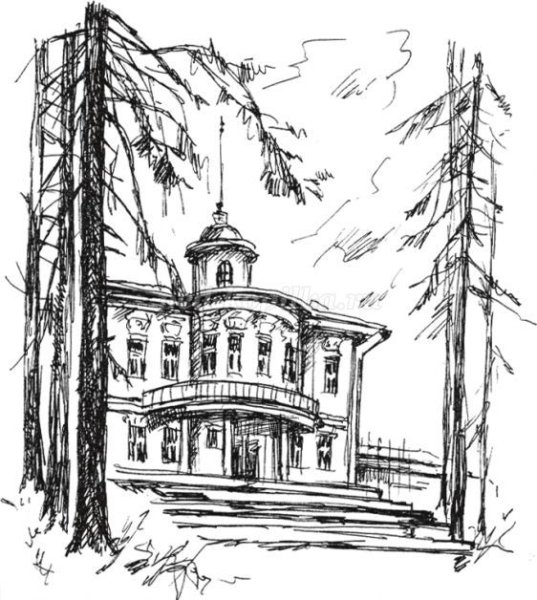 Подмосковные дворянские усадьбы рисунки
