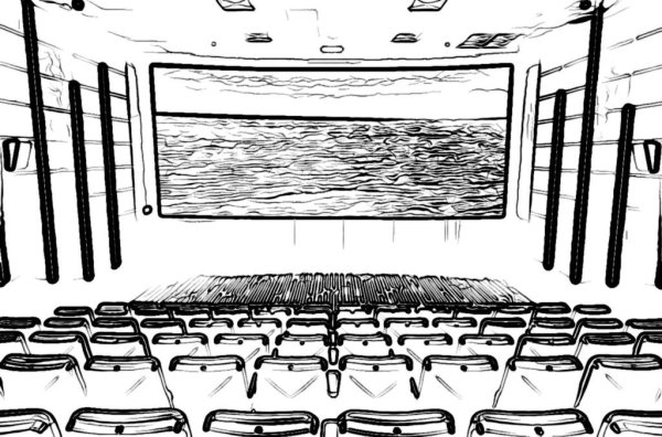 Раскраска кинотеатр