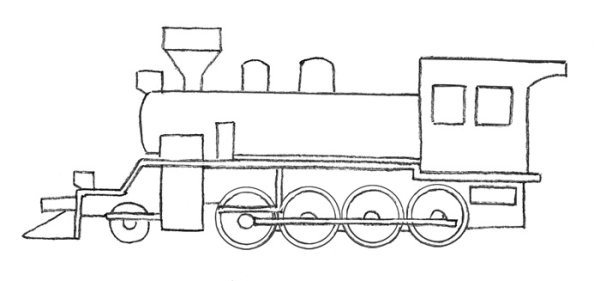 Скоростной поезд раскраска