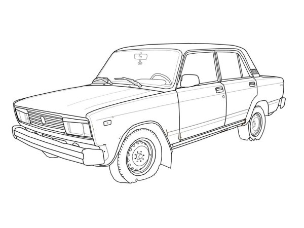 Машины для срисовки Жигули