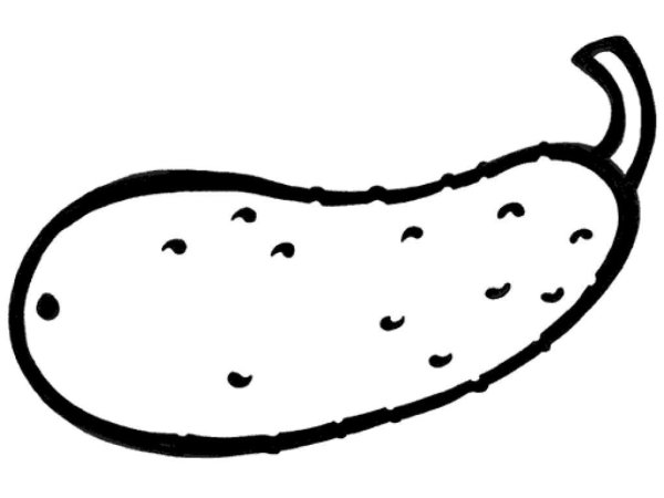 Огурец раскраска