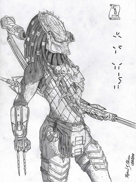 Хищник рисунок карандашом для срисовки