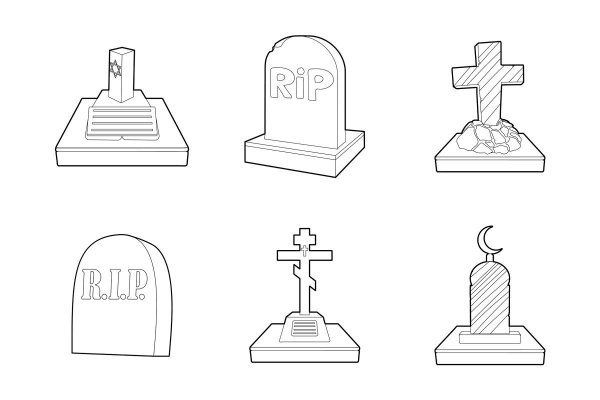 Гроб раскраска