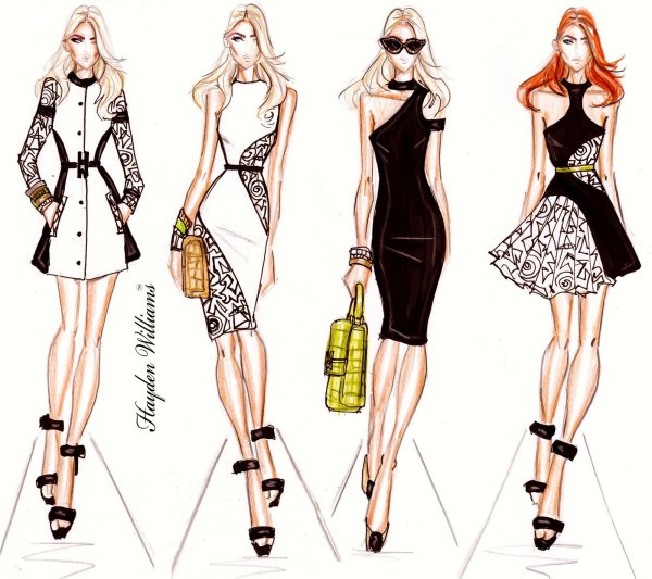 Дизайнерские эскизы моделей