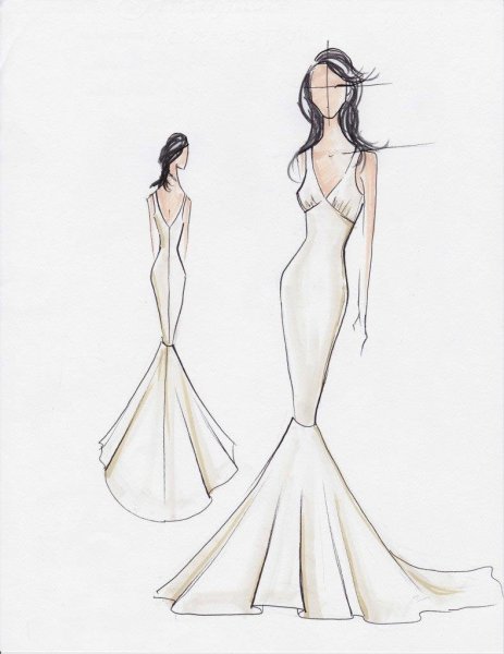 Вера Вонг эскизы
