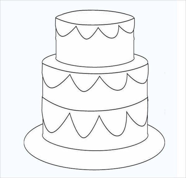 Тортик. Раскраска