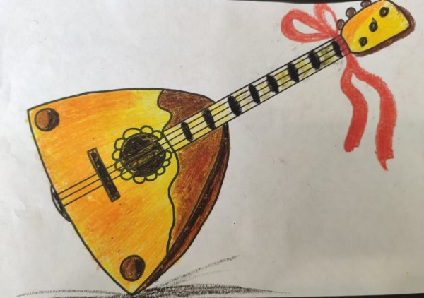 Рисование балалайка