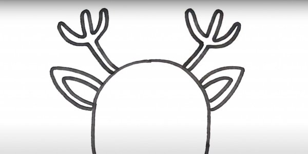 Аппликация олень