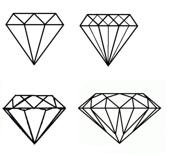 Тату Алмаз эскиз