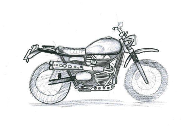 Рисунок мотоцикла Чезет