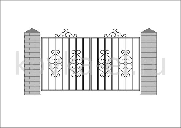 Эскизы сварных ворот