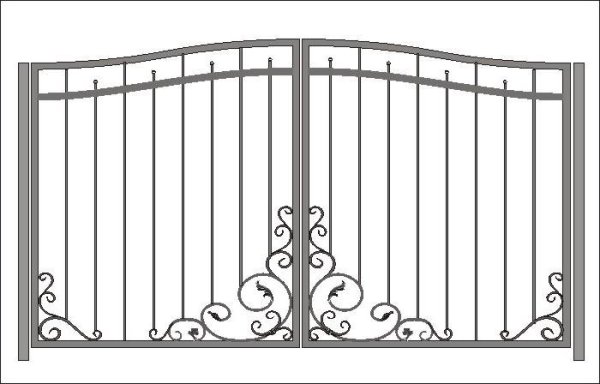 Эскизы кованых ворот