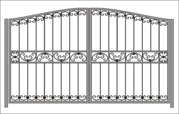 Эскизы кованых ворот