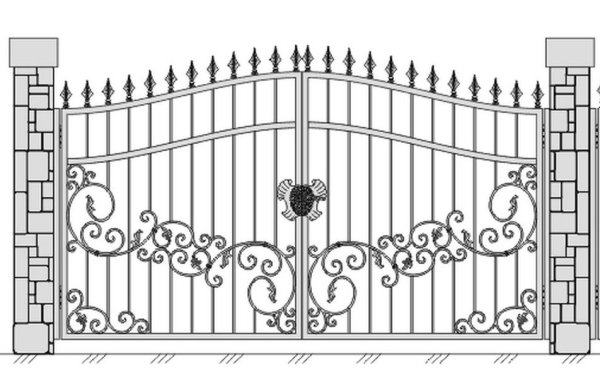 Ворота эскизы