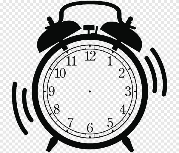 Рисование с натуры будильника круглой формы