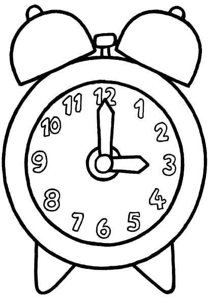 Будильник нарисованный