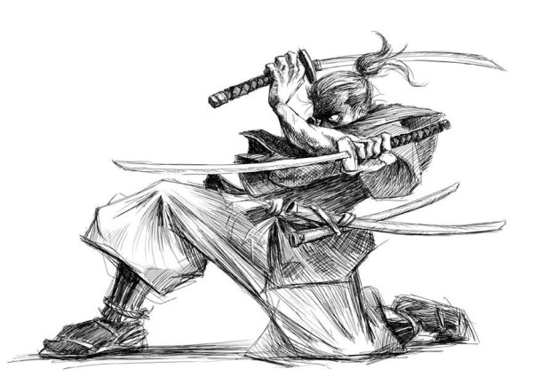 Самураи перерисовка