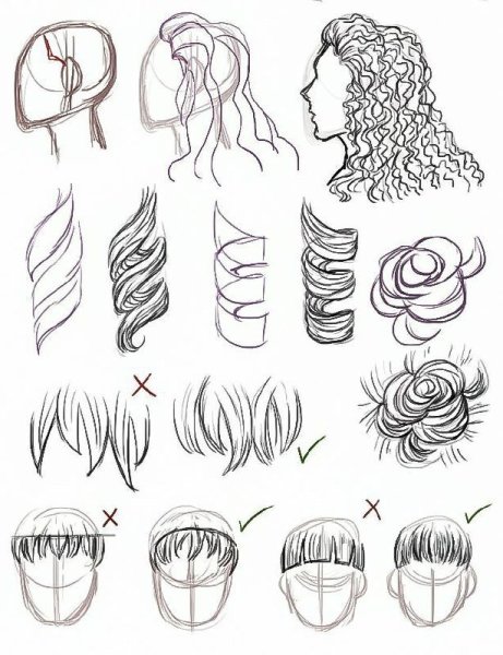 Мужские прически карандашом