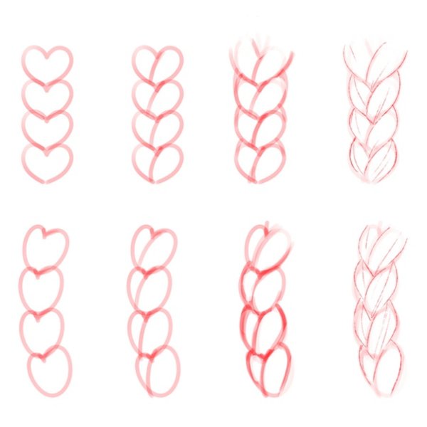 Коса рисовать