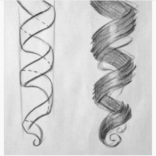 Прически карандашом