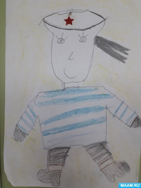 Раскраска моряк