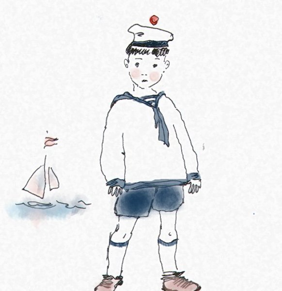 Моряк за штурвалом для детей