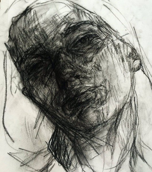 Рисунки углем