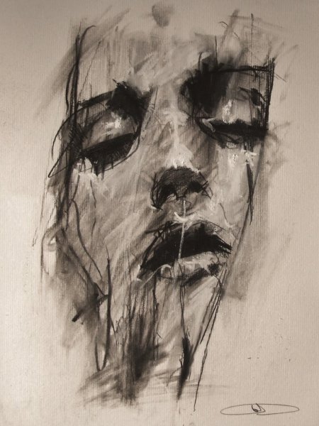 Рисунки углем