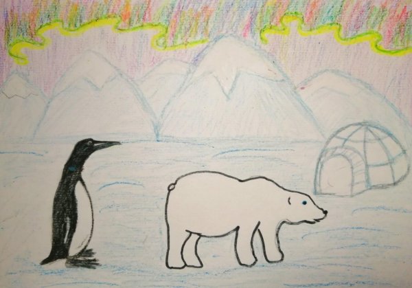 Рисование на тему Арктика