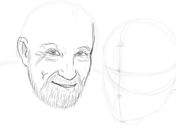 Набросок дедушки