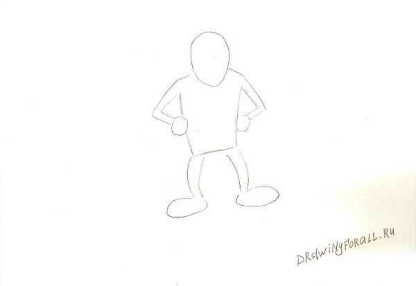 Дедушка рисунок карандашом для детей