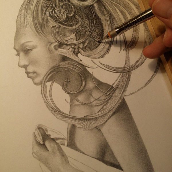 Художественные рисунки карандашом