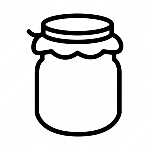 Банка варенья раскраска