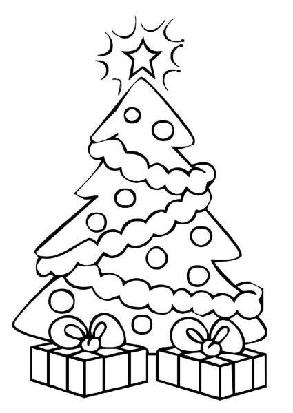 Новогодние рисунки для срисовки