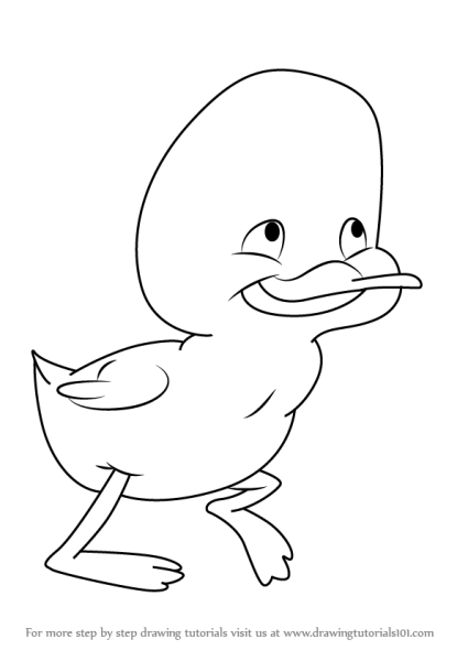 Как рисовать утенка