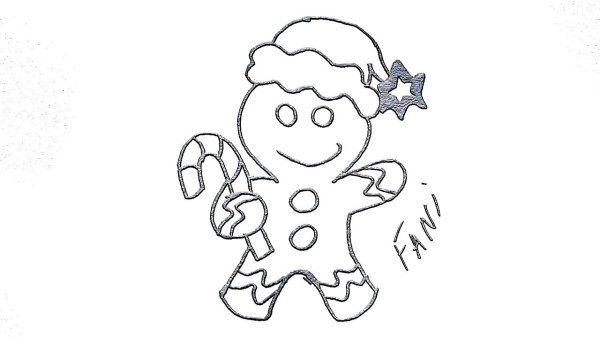 Рисунки на новый год несложные