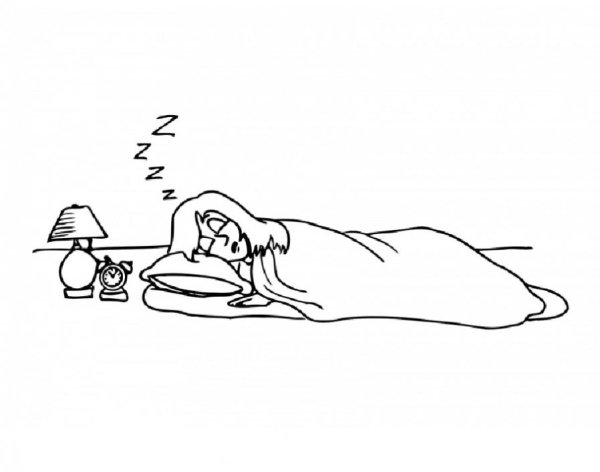 Сон раскраска