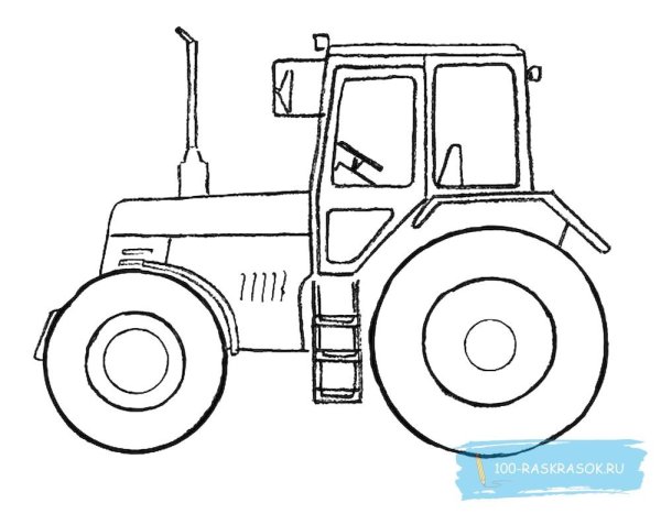 Рисовалки трактор для малышей