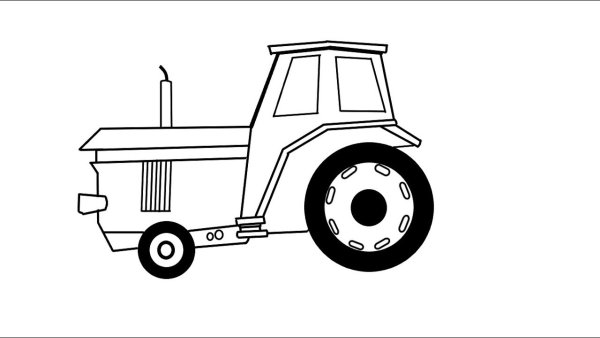 Трактор для рисования