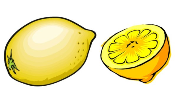 Лимон для срисовки