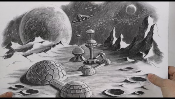 Рисование для детей космос