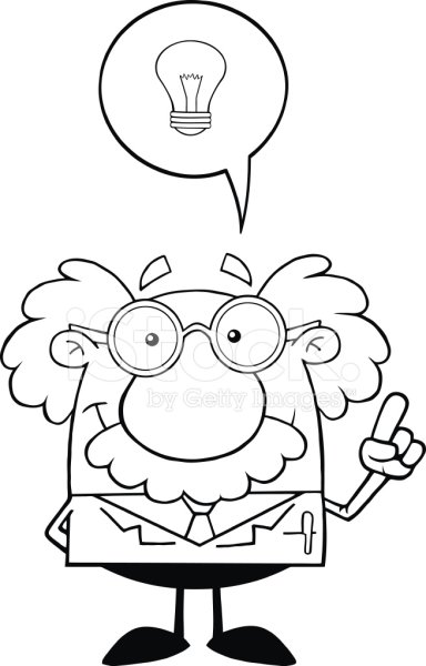 Профессор раскраска для детей