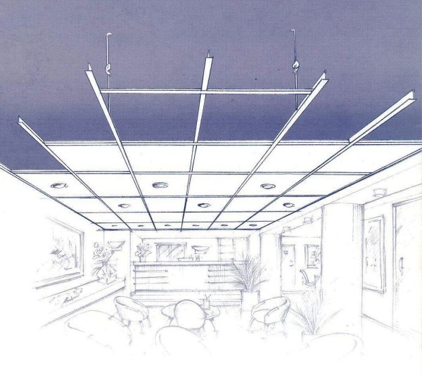 Потолок в перспективе