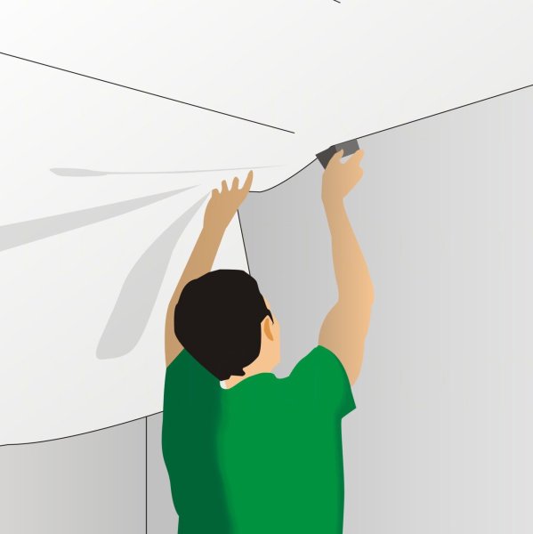 Двухуровневые потолки с узорами